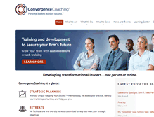 Tablet Screenshot of convergencecoaching.com